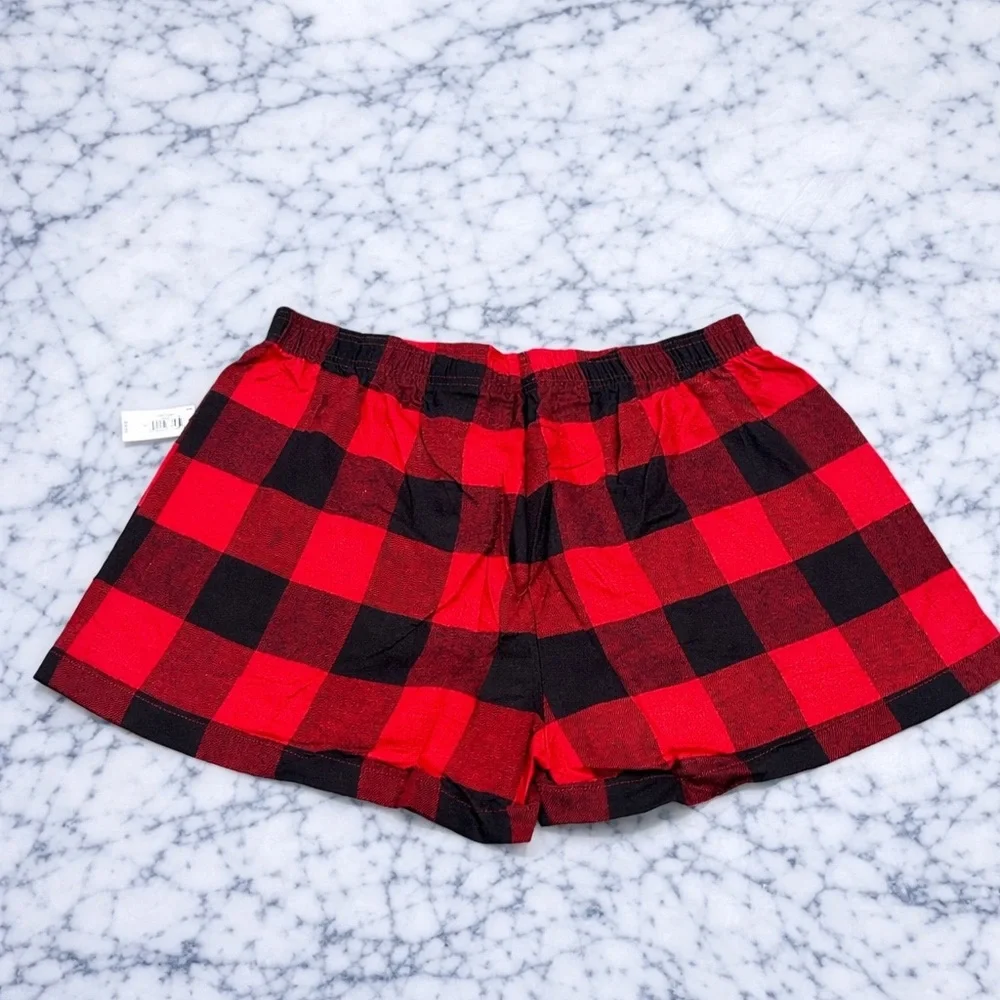 GAP Red Buffalo Plaid Flannel Sleep Shorts Pajama Lounge NWT L XL XXL